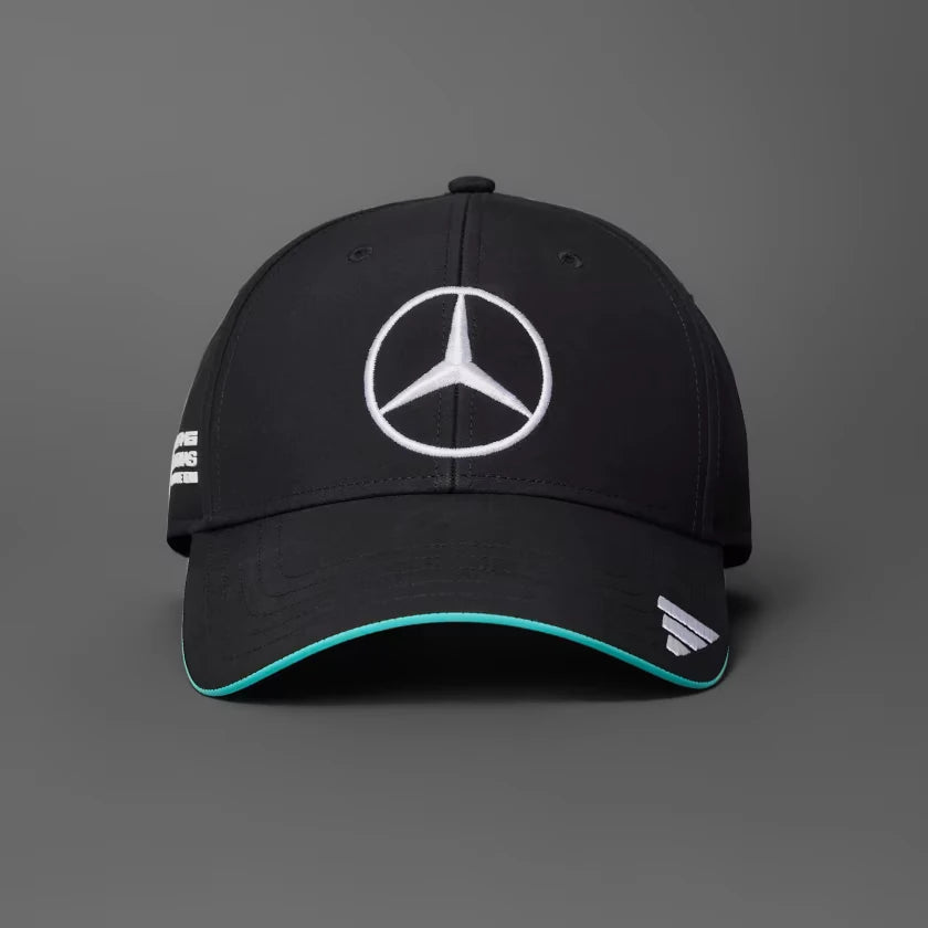 Berretto Mercedes AMG F1 Bambini - Nero Con Logo 3D, Taglia Unica In Cotone - Foto 3