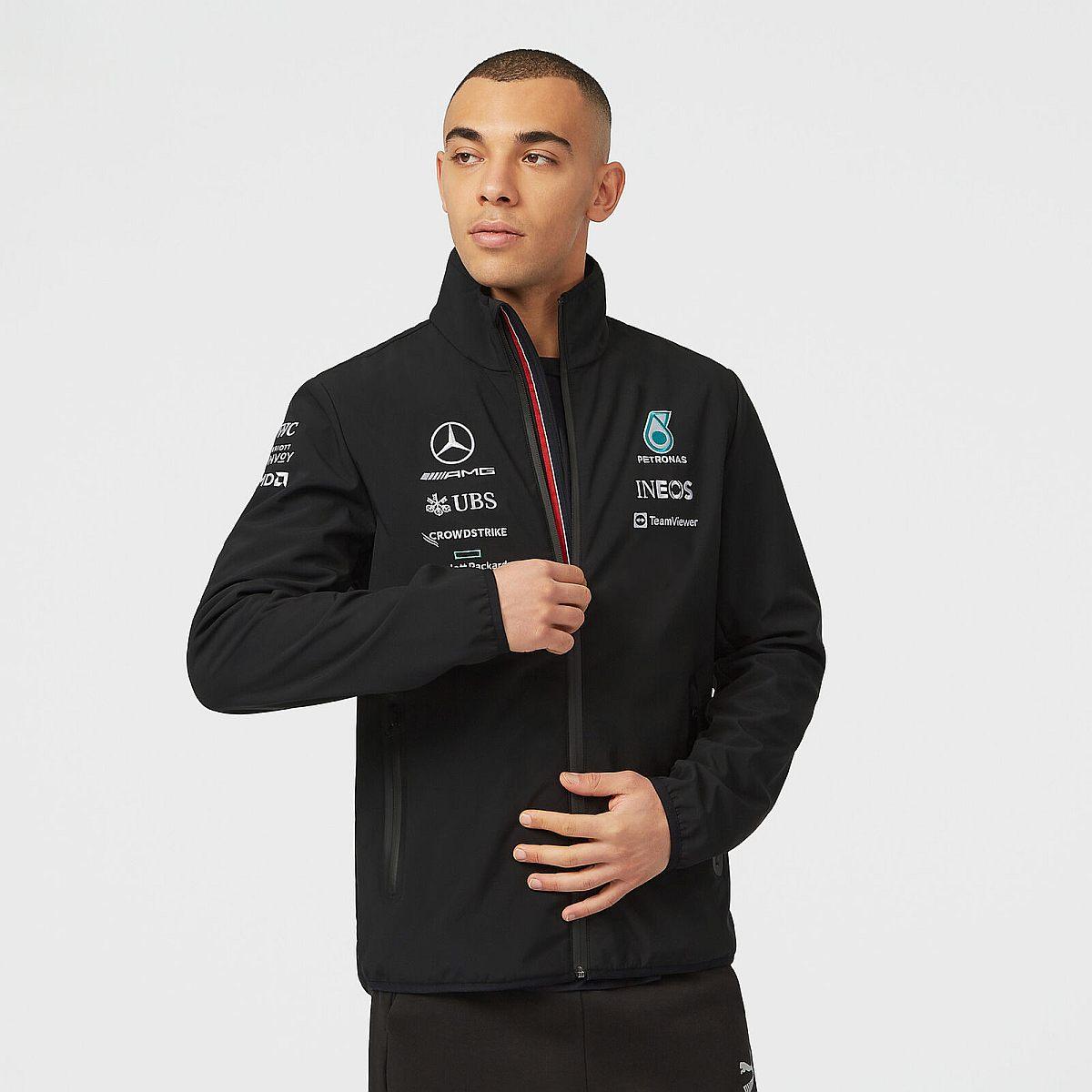 Mercedes AMG F1 Black 2022 Softshell Jacket