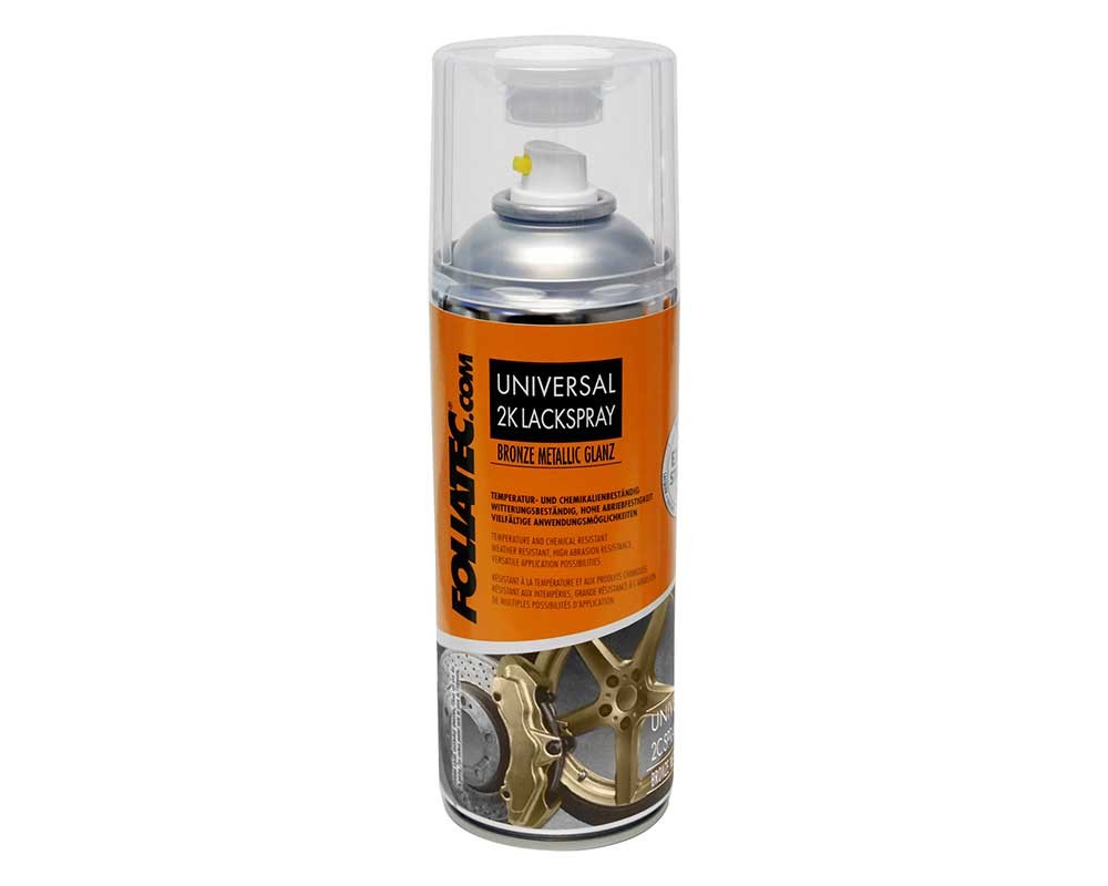 FOLIATEC 2C Rim Spray Paint Kit Glossy Metallic Bronze for 4 Rims ...
