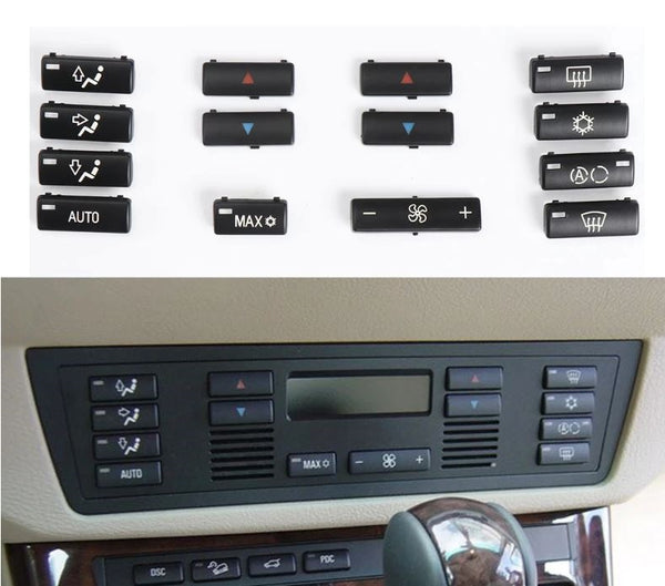 Pack 14 Front Air Conditioning Module Buttons BMW 5 Series X5 E39 E53 1996-2006