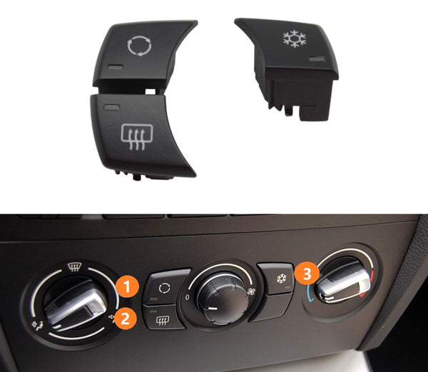 Pack 3 Air Conditioning Module Buttons BMW Series 1 3 X1 E82 E90 E84 2005-2015
