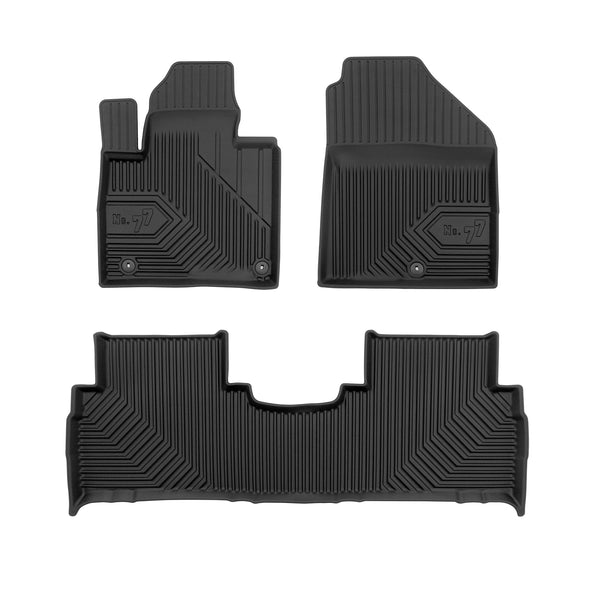 PACK OF 3 RUBBER MATS NO.77 KIA SORENTO III 2014-2020