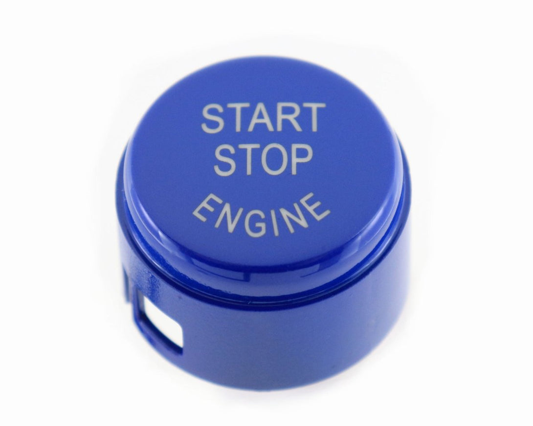 Botão Start Stop Azul Brilhante BMW Série 1 2 3 5 6 7 X1 X2 X3 X4 X5 X6 F21 F22 F10 F11 - GTD Car Parts