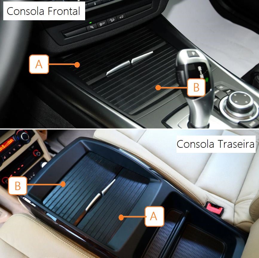 Cortinas Consola Frontal ou Traseira BMW X5 X6 E70 E71 2007 - 2014 - GTD Car Parts