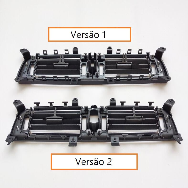 Grelha Ventilação Central Cromada BMW Série 7 F01 F02 2009 - 2016 Versão 1 - GTD Car Parts