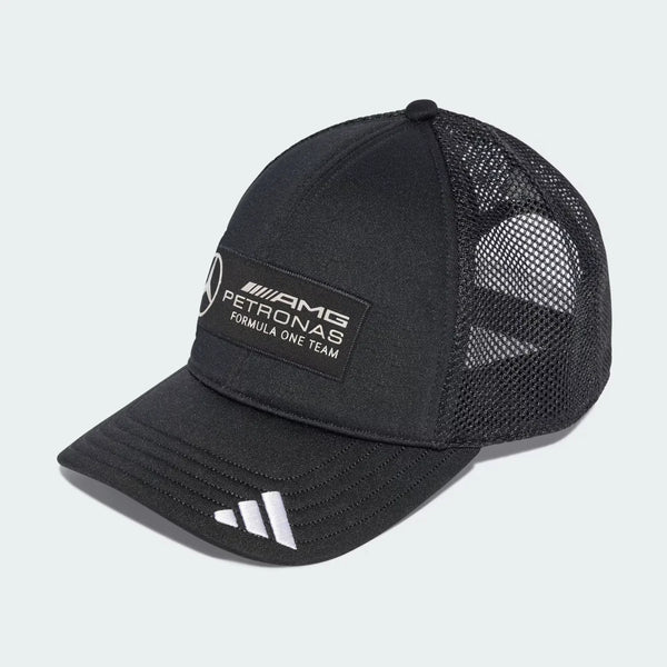 Gorra Mercedes AMG F1 Snapback Trucker negra