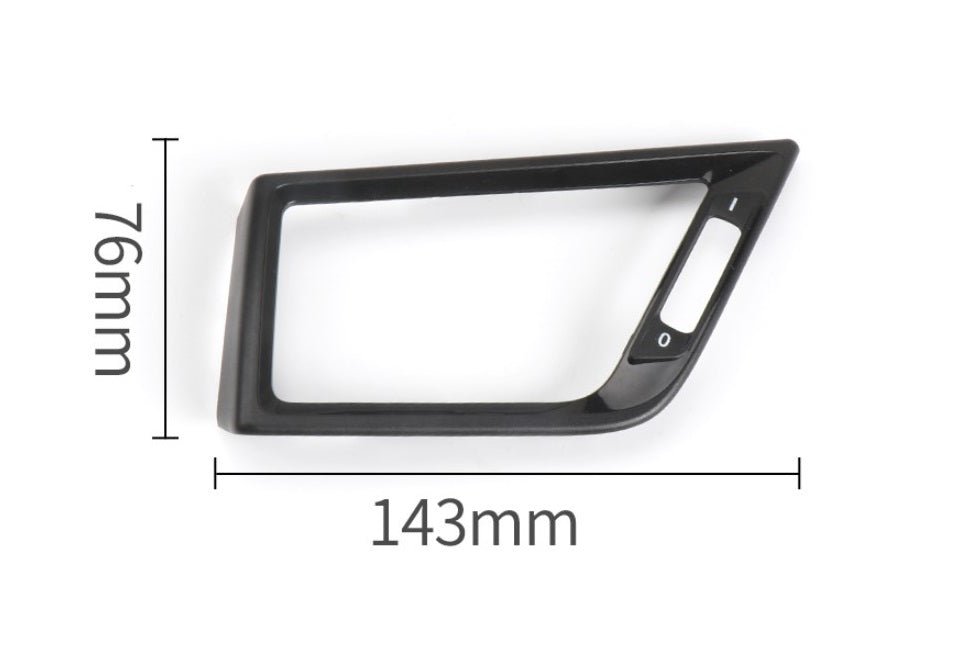 Moldura P/ Grelha Ventilação Frontal Direita Preto Matte BMW X1 E84 2010 - 2015 - GTD Car Parts