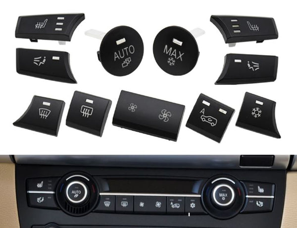 Pack 11 Botões Ar Condicionado BMW X5 X6 E70 E71 E72 2007 - 2014 - GTD Car Parts