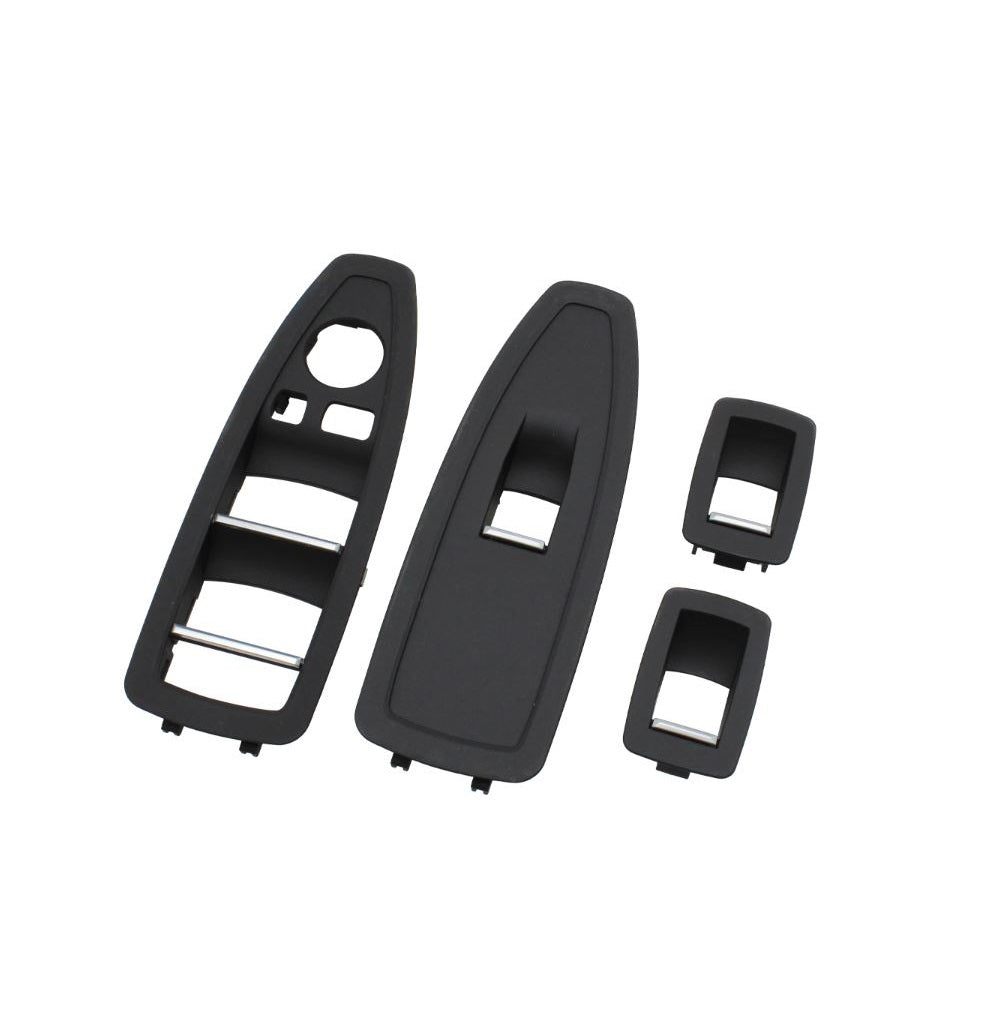 Pack 4 Molduras Vidros Preto BMW Série 1/3/4 F20 F30 F36 C/ Esp. Rebatíveis - GTD Car Parts