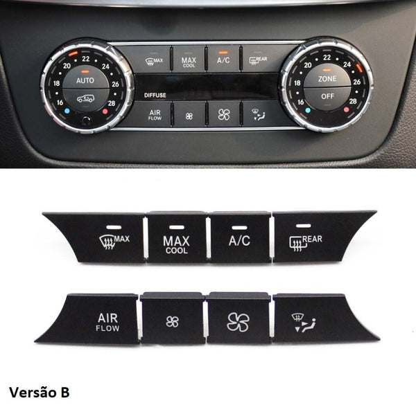 Pack 8 Botões Módulo Ar Condicionado Mercedes - Benz ML GL GLS W166 W292 2012 - 2019 Versão B - GTD Car Parts