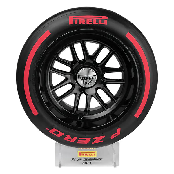 Neumático miniatura Pirelli F1 Rojo Soft 1:2