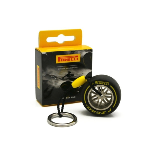 Llavero neumático Pirelli F1 amarillo