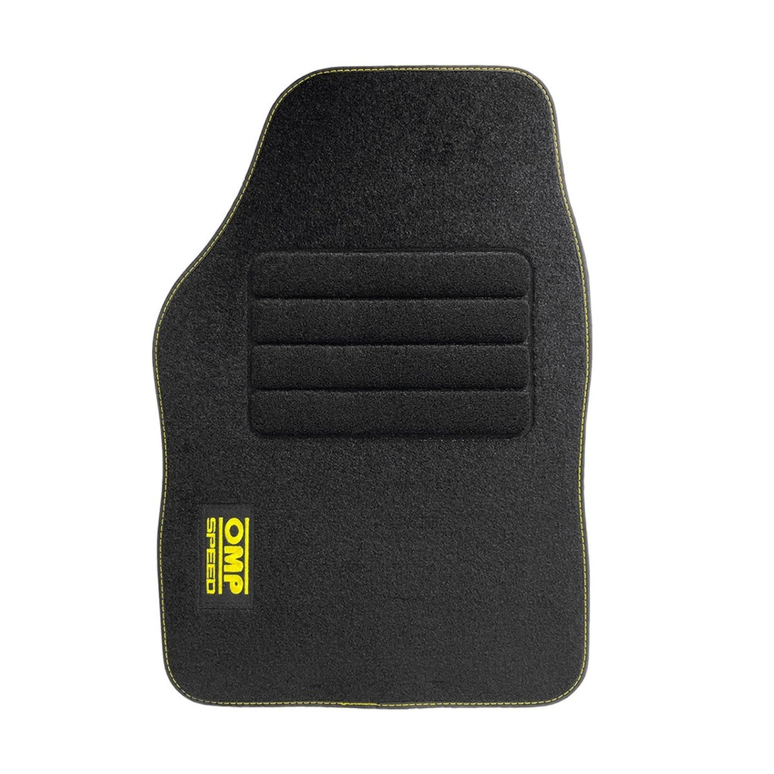 Tapetes OMP SPEED Preto Logo Amarelo - Omp