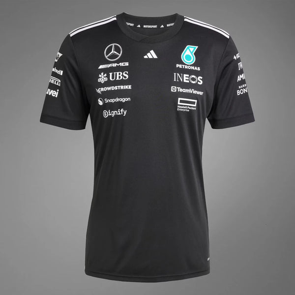 Camiseta Mercedes AMG Fórmula 1 negra 2025