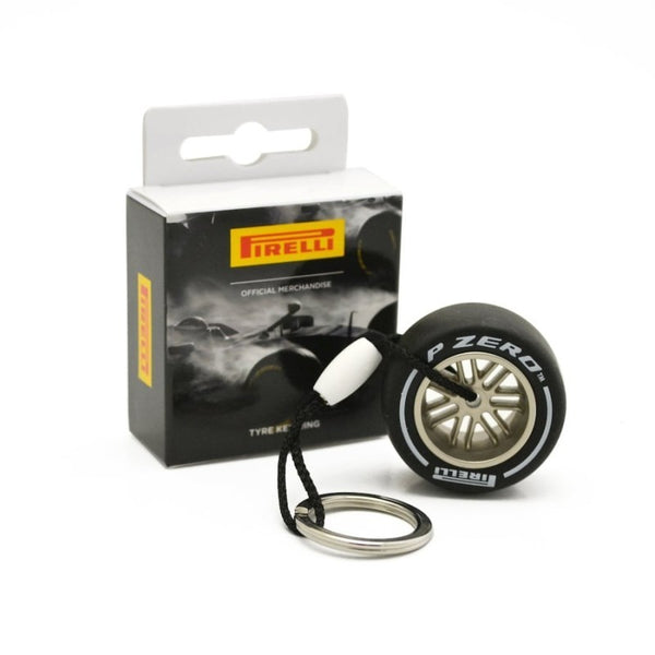 Llavero neumático Pirelli F1 blanco