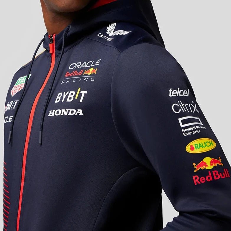 Casaco Full Zip Hoodie Red Bull Racing Team 2023 - Red Bull Racing F1