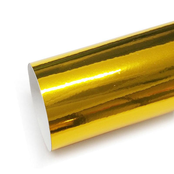 Película Vinil Cromado Espelhado Dourado - Autocubo