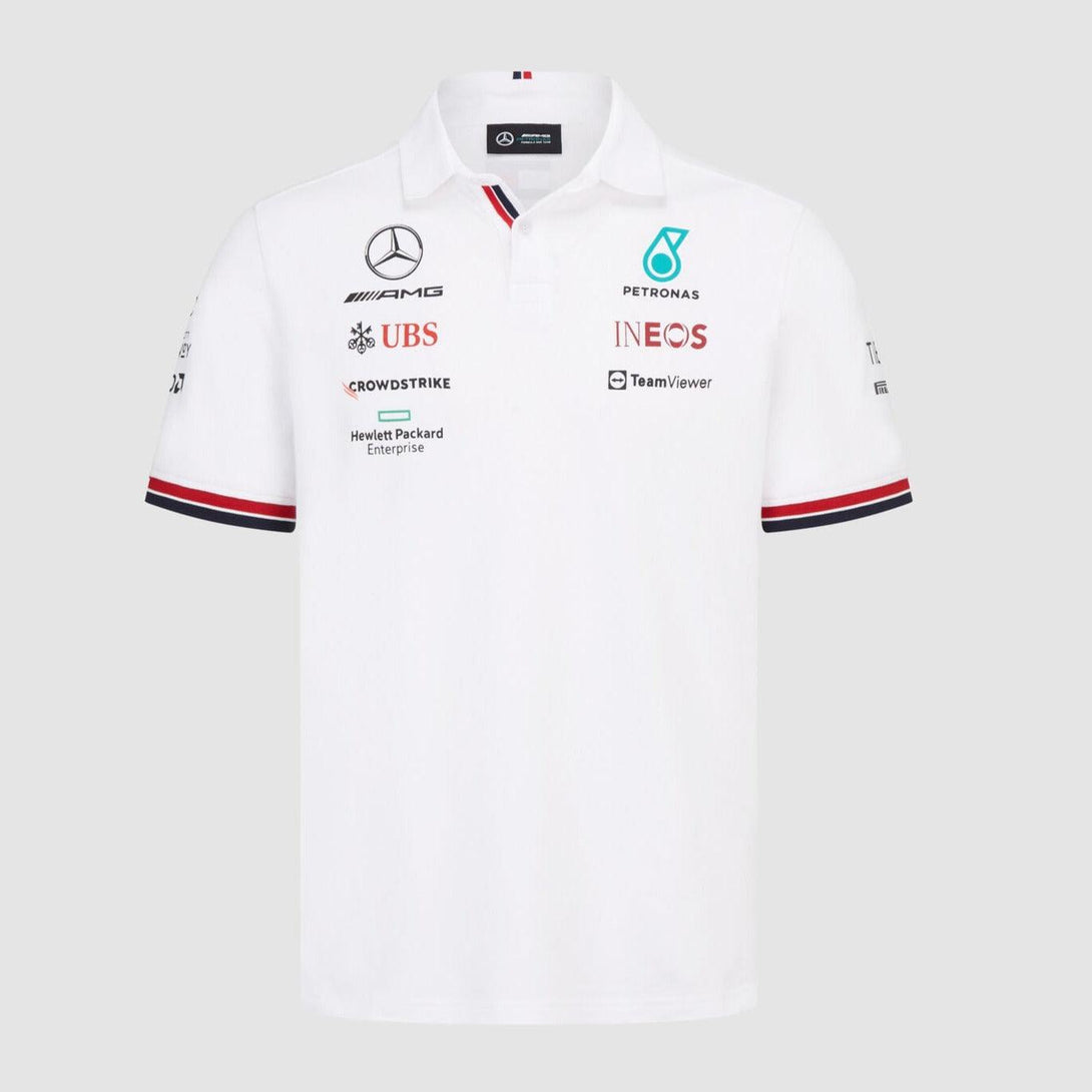 Polo Mercedes AMG F1 Branco 2022 - Mercedes AMG Petronas Motorsport