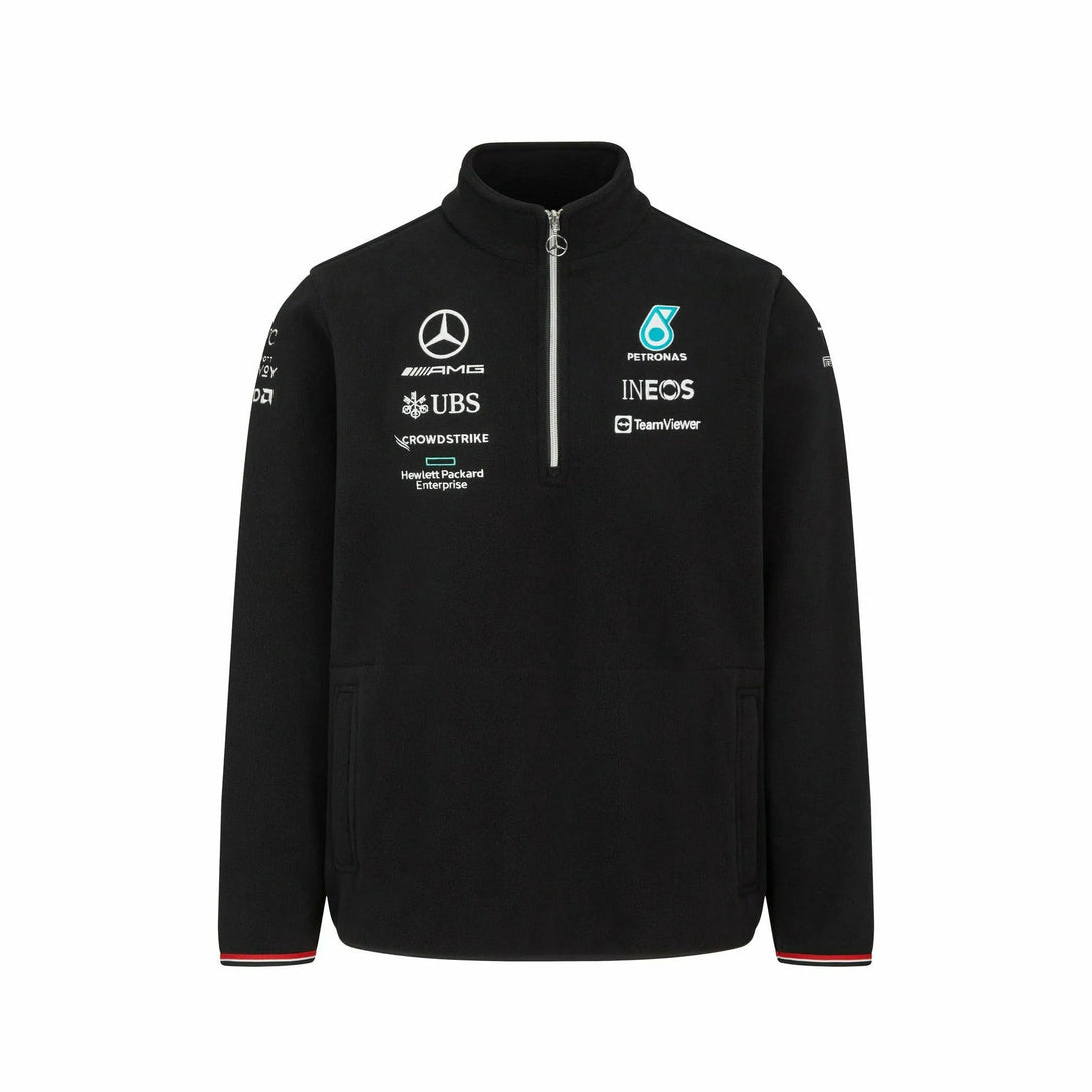 Sweat Half Zip Mercedes AMG F1 Preta - Mercedes AMG Petronas Motorsport