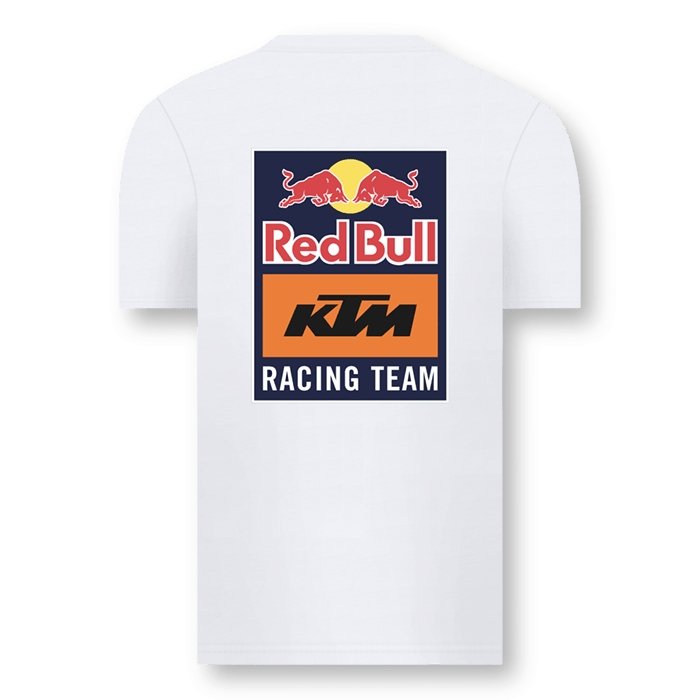 T-Shirt KTM Red Bull Backprint Branca - Red Bull KTM Factory Racing