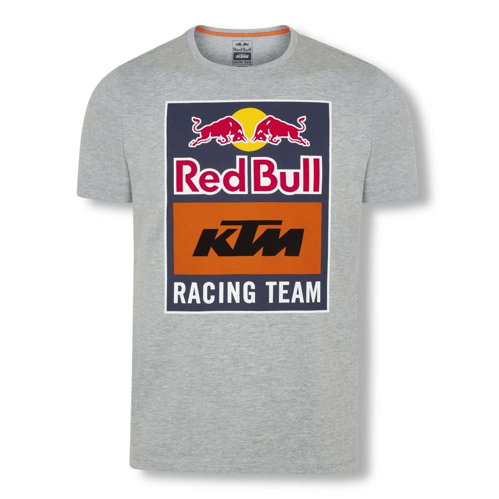 T-Shirt KTM Red Bull Emblem Cinza - Red Bull KTM Factory Racing