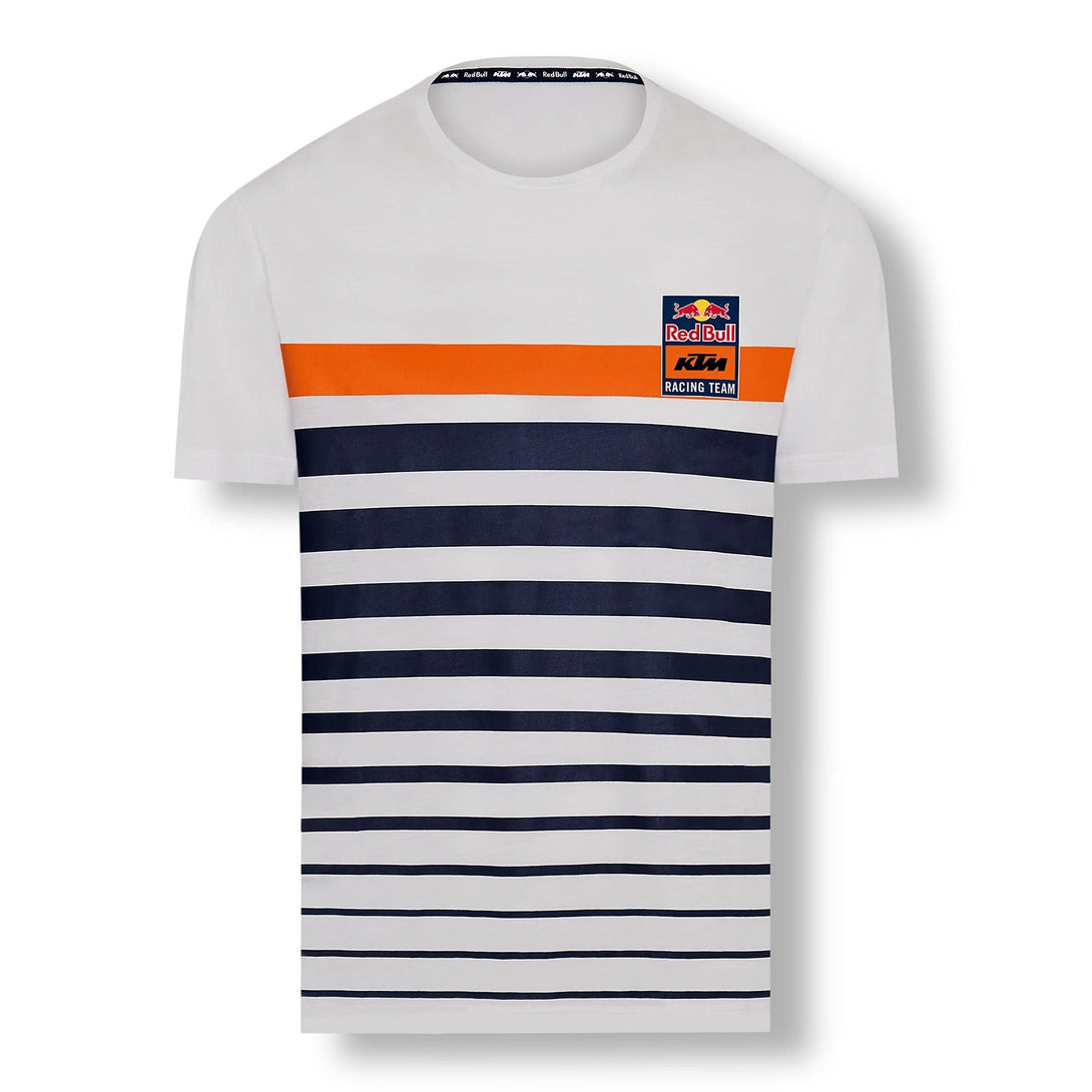T-Shirt KTM Red Bull Stripe Branca - Red Bull KTM Factory Racing