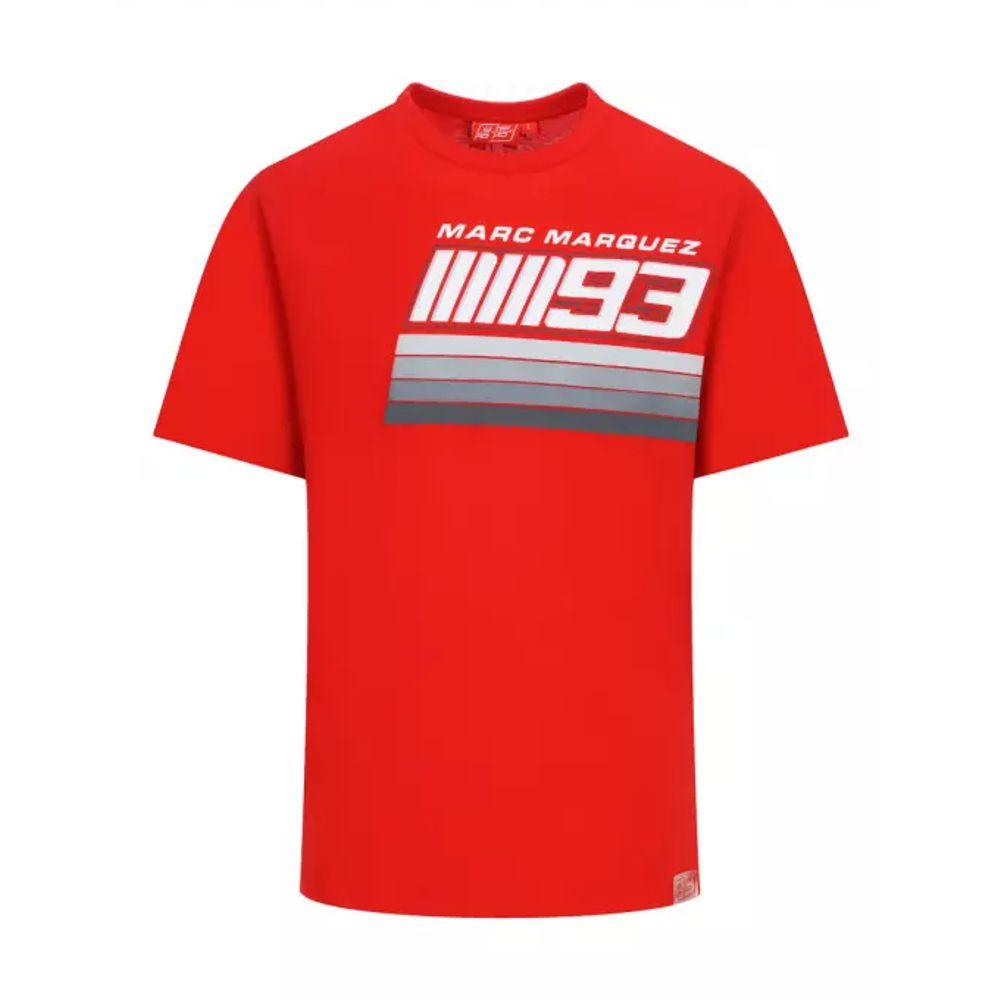 T-shirt Marc Marquez MM93 Stripes Vermelha - Marc Marquez MM93