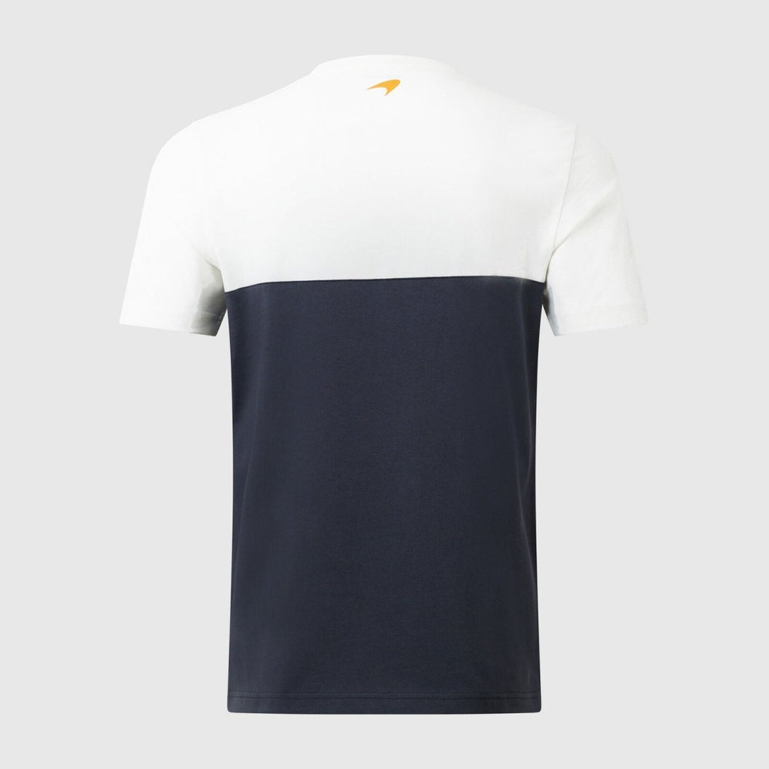 T-shirt McLaren Gulf Core Stripe Branca - McLaren