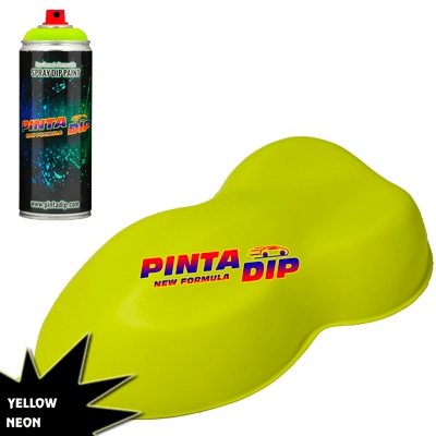 Tinta Dip Spray Amarelo Fluorescente Neon - Pinta Dip
