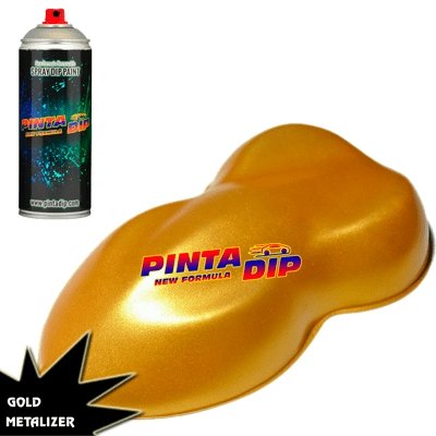 Tinta Dip Spray Dourado Metalizado - Pinta Dip